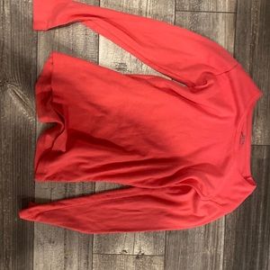 long sleeve pink shirt